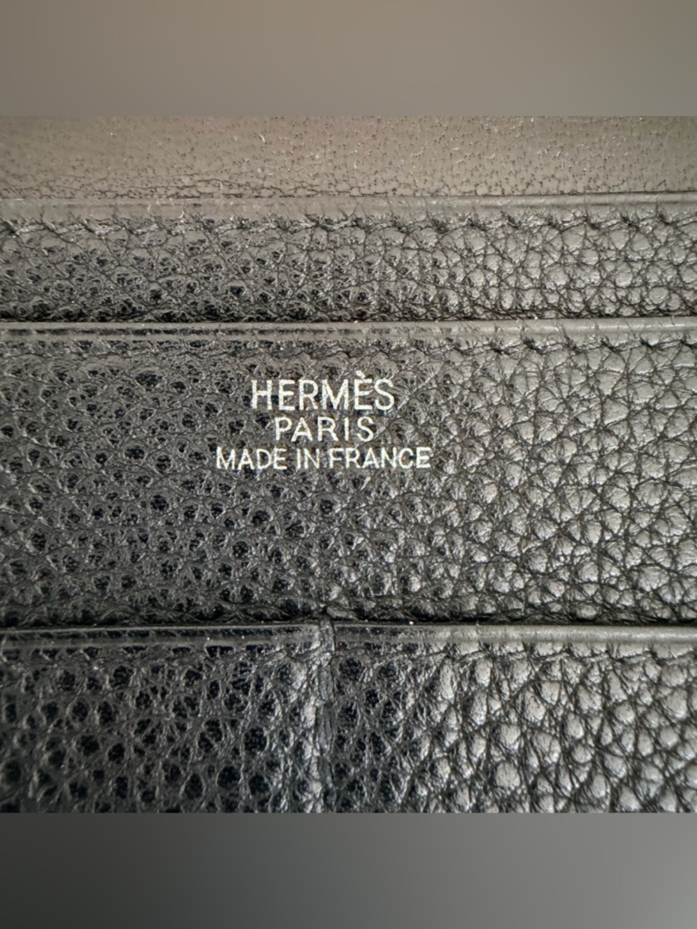 Hermes Dogon Duo Wallet Black w Palladium HW Great Condition - Picture 11 of 14